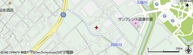 株式会社大川原紙器　吉田工場周辺の地図
