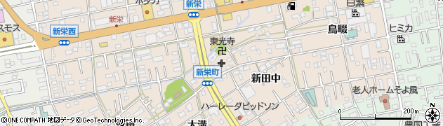愛知県豊橋市新栄町新田中34周辺の地図