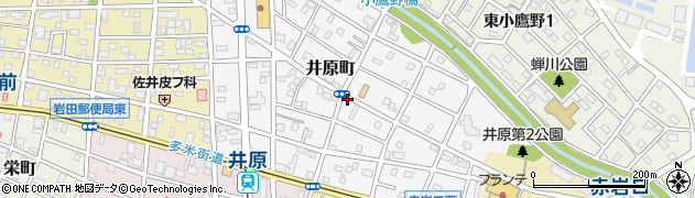 愛知県豊橋市井原町周辺の地図