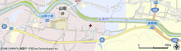 兵庫県神戸市北区山田町中東畑周辺の地図