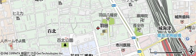 愛知県豊橋市花田町百北73周辺の地図
