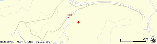 岡山県高梁市川上町七地633周辺の地図