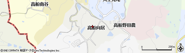 京都府京田辺市高船向居周辺の地図