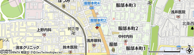 トヨタレンタリース大阪豊中店周辺の地図