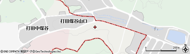 京都府京田辺市打田煤谷山口周辺の地図