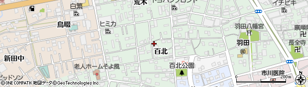 愛知県豊橋市花田町百北182周辺の地図