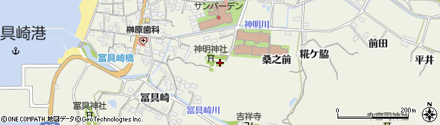 愛知県知多郡美浜町野間神明周辺の地図