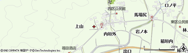 京都府木津川市加茂町西（山畑）周辺の地図