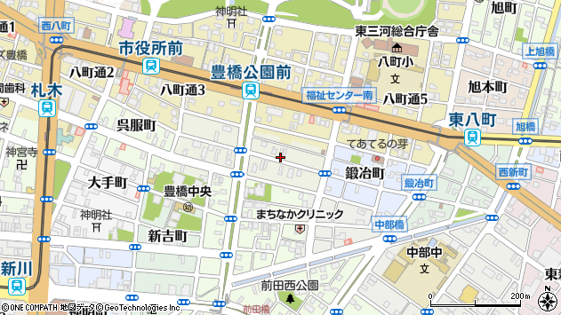 〒440-0803 愛知県豊橋市曲尺手町の地図