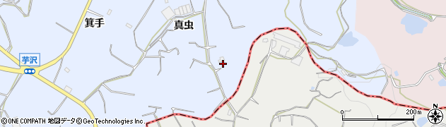 愛知県知多郡美浜町奥田真虫1周辺の地図