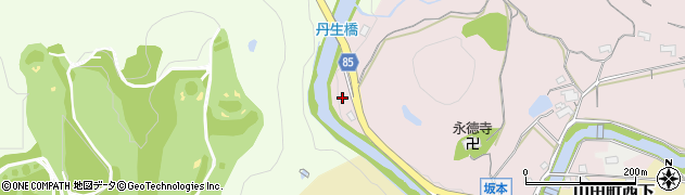 兵庫県神戸市北区山田町坂本中ノ瀬周辺の地図