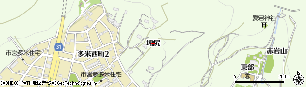 愛知県豊橋市多米町（坪尻）周辺の地図