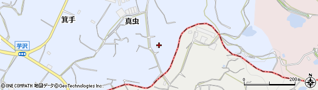 愛知県知多郡美浜町奥田真虫周辺の地図