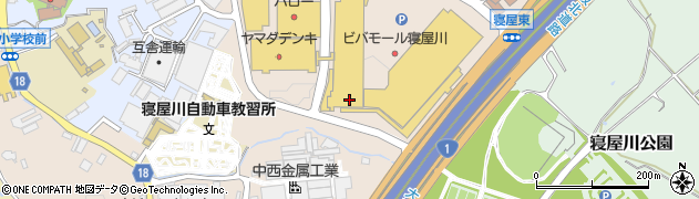 大阪府寝屋川市寝屋南周辺の地図