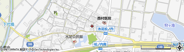 兵庫県加古川市野口町水足1210周辺の地図