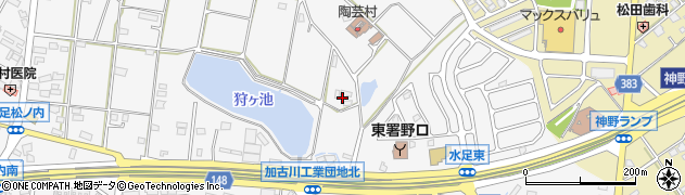 兵庫県加古川市野口町水足2006周辺の地図