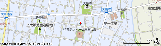 静岡県浜松市中央区大島町周辺の地図