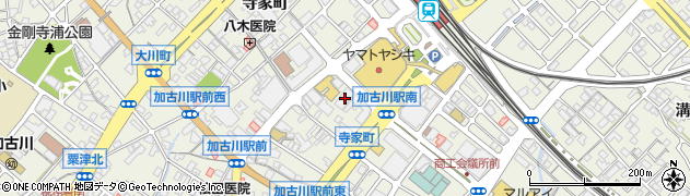 加古川駅西自転車駐車場周辺の地図