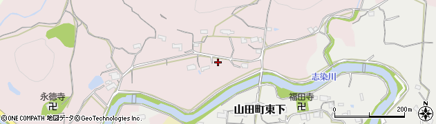 兵庫県神戸市北区山田町坂本周辺の地図