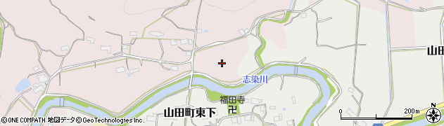 兵庫県神戸市北区山田町坂本（川原）周辺の地図