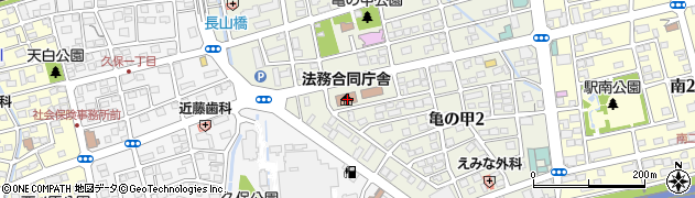 静岡地方法務局　掛川支局人権相談周辺の地図
