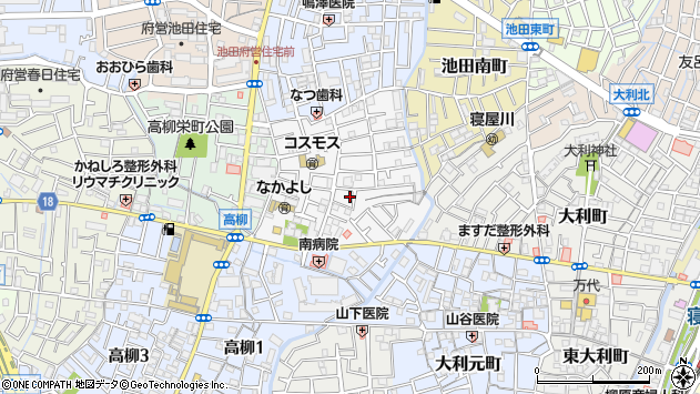〒572-0061 大阪府寝屋川市長栄寺町の地図