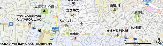 大阪府寝屋川市長栄寺町周辺の地図