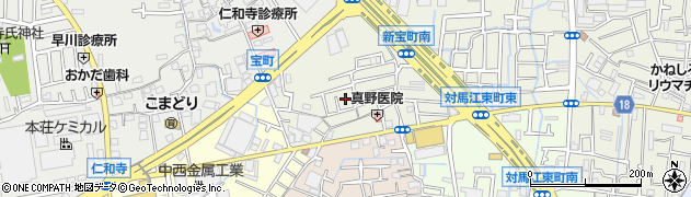 大阪府寝屋川市宝町23周辺の地図