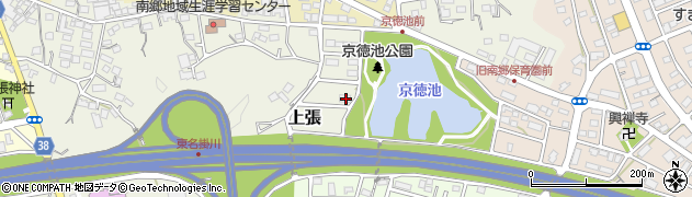静岡県掛川市上張1524周辺の地図
