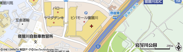 フレンドマートビバモール寝屋川店周辺の地図