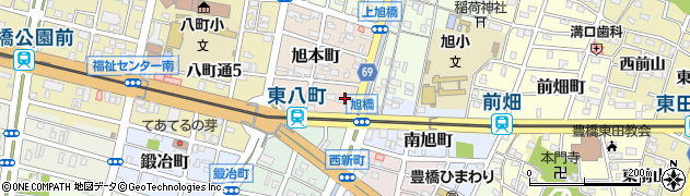 ローソン豊橋旭本町店周辺の地図