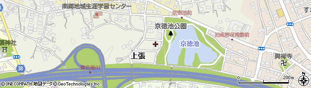 静岡県掛川市上張1520周辺の地図