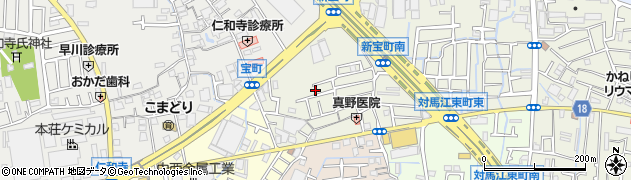 大阪府寝屋川市宝町25周辺の地図