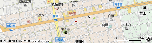 愛知県豊橋市新栄町新田中8周辺の地図