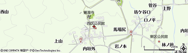 京都府木津川市加茂町西（城垣外）周辺の地図