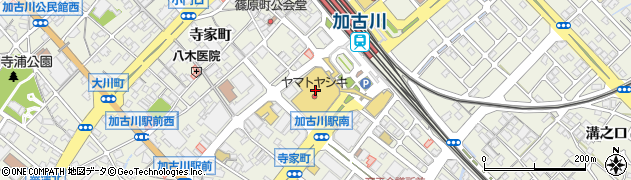 ビースリー　ヤマトヤシキ加古川店周辺の地図