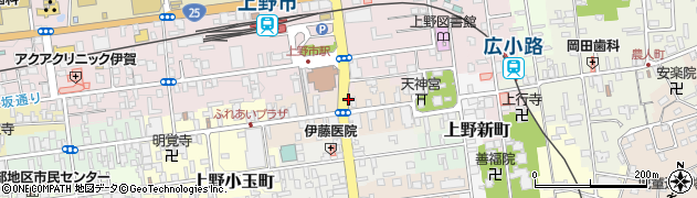 三重県伊賀市上野東町周辺の地図