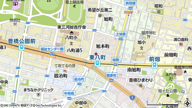 〒440-0058 愛知県豊橋市旭本町の地図