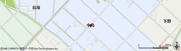 愛知県豊橋市高洲町（小島）周辺の地図