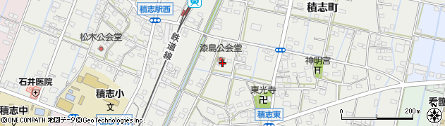 静岡県浜松市中央区積志町周辺の地図