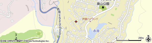 兵庫県芦屋市奥池南町9周辺の地図