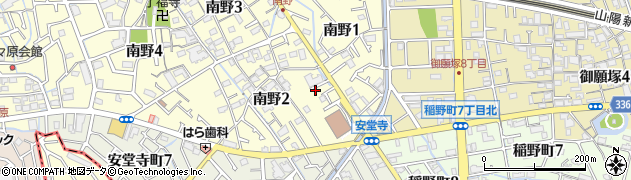 兵庫県伊丹市南野（矢倉塚）周辺の地図