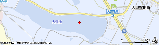 大澤池周辺の地図
