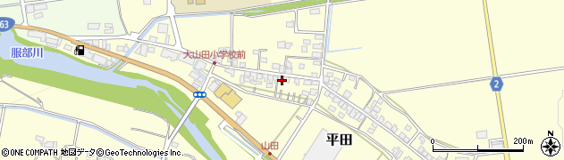 平田公民館周辺の地図