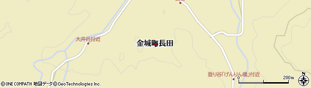 島根県浜田市金城町長田周辺の地図