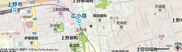 三重県伊賀市上野農人町433周辺の地図
