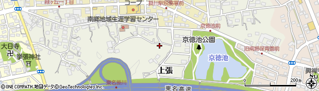 静岡県掛川市上張135周辺の地図