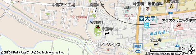 三重県伊賀市上野下幸坂町周辺の地図
