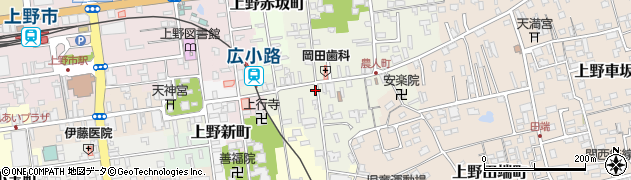 三重県伊賀市上野農人町438周辺の地図