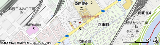 デイリーヤマザキ吹田幸町店周辺の地図